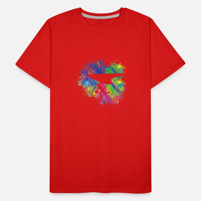 Sommergleitschirm Bunt Männer Premium Bio T-Shirt
