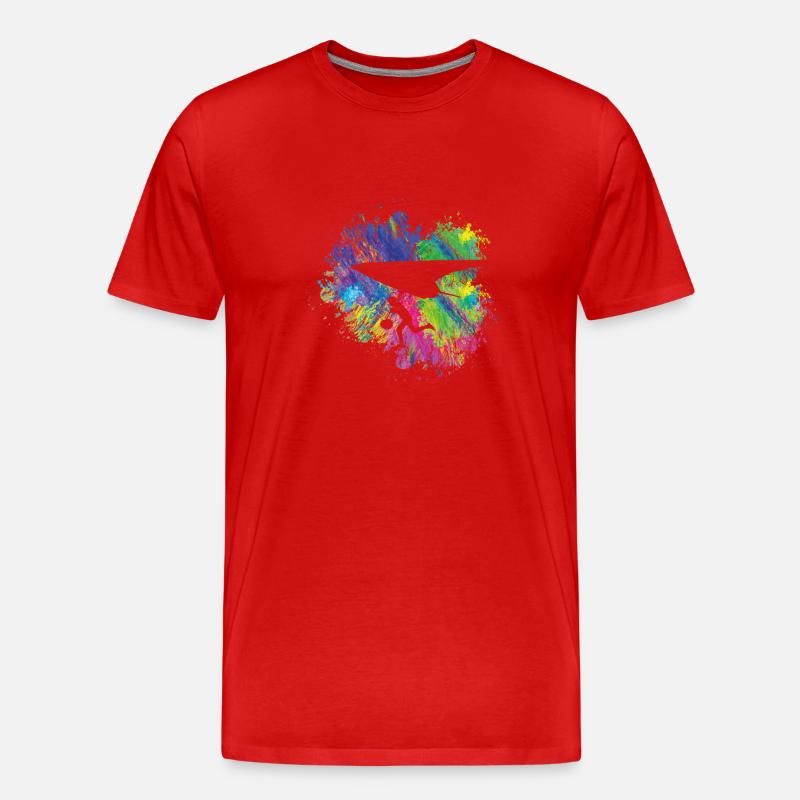 Sommer Gleitschirm - Männer Premium Bio T-Shirt - Rot