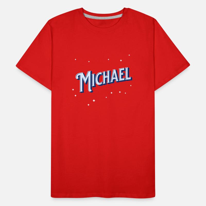 Michael name personalized Men's Premium Organic T-Shirt