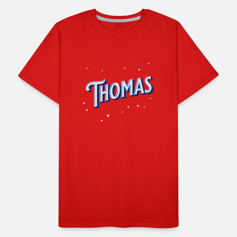 Thomas names personalized Men's Premium Organic T-Shirt