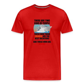 Fun Cruise Travel Design - Men's Premium Organic T-Shirt - red - Front - Damien (186cm)