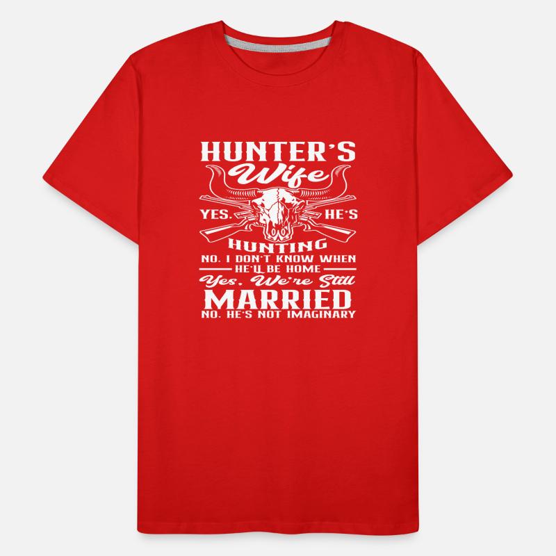Jäger Ehefrau Männer Premium Bio T-Shirt
