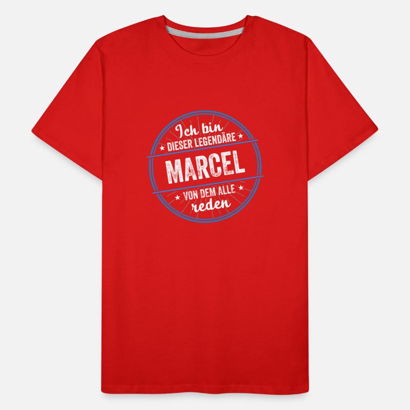 Ich bin dieser legendärer Marcel Name Männer Premium Bio T-Shirt