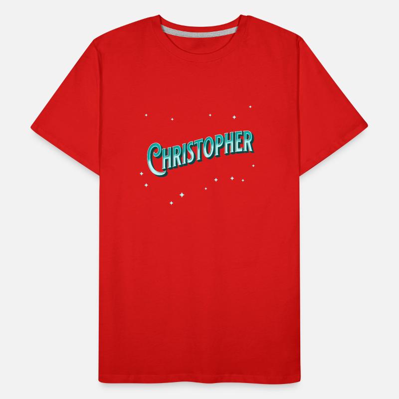 Christopher name personalized Men's Premium Organic T-Shirt
