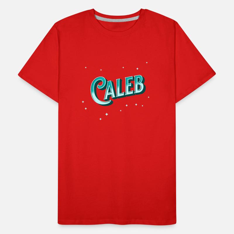 Caleb name personalized Men's Premium Organic T-Shirt