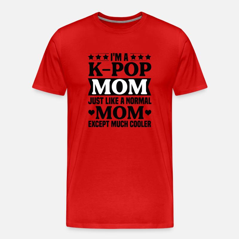 K-Pop Kpop Mama Geschenkidee - Männer Premium Bio T-Shirt - Rot