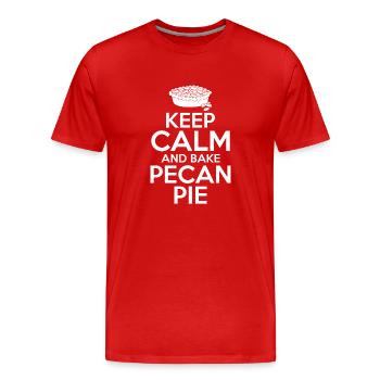 Pekannusskuchen Pekannuss Kuchen - Männer Premium Bio T-Shirt - Rot - Vorne - Damien (186cm)