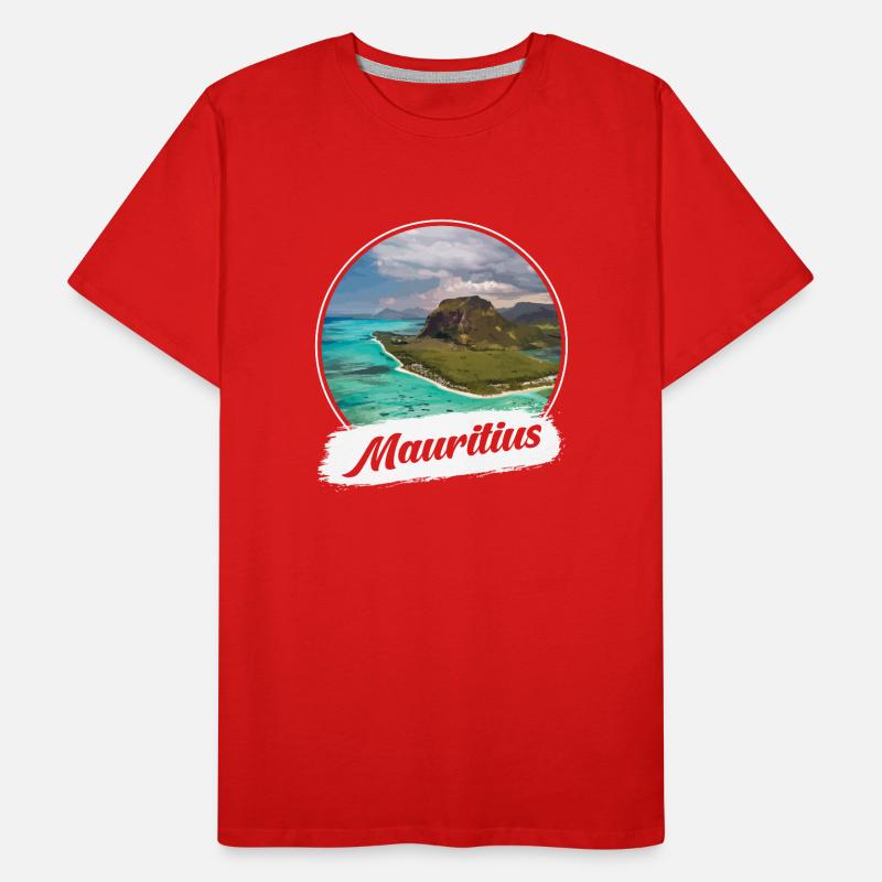 Mauritius Souvenir Männer Premium Bio T-Shirt