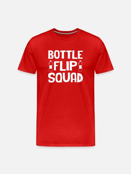 Bottle Flipping - Bottle Flip Squad - Men's Premium Organic T-Shirt - red