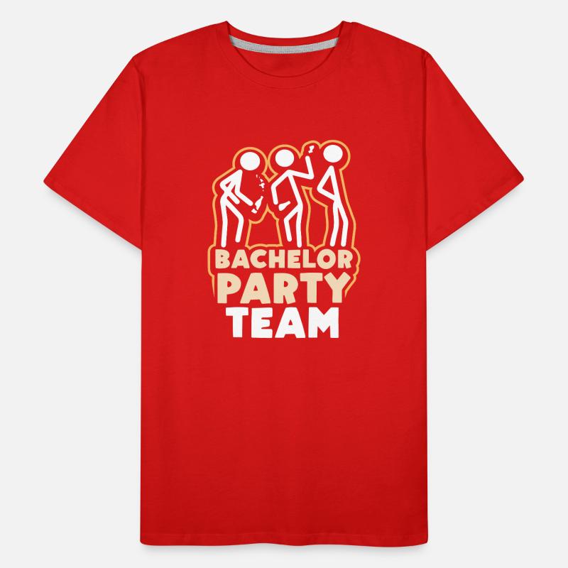 Bachelor Party Team Bachelor Bride Men's Premium Organic T-Shirt