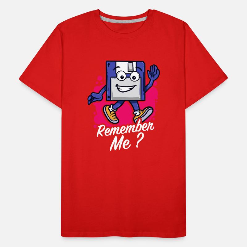 Programmierer Retro-diskette Floppy disc Männer Premium Bio T-Shirt