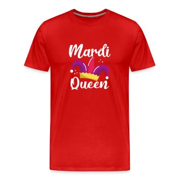Carnival Queen - Men's Premium Organic T-Shirt - red - Front - Damien (186cm)