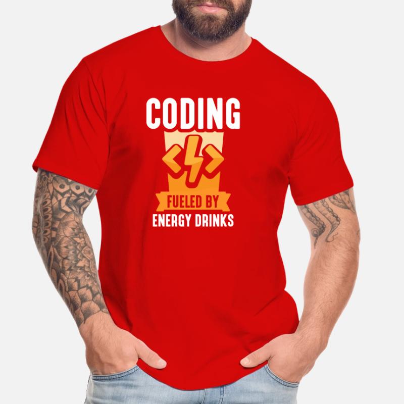 Programmation avec Energydrinks Coding Coder T-shirt bio Premium Homme