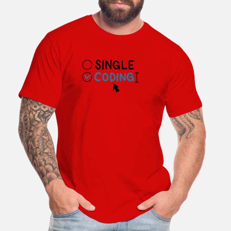 Programmierung Single Coding Software Engineer Männer Premium Bio T-Shirt