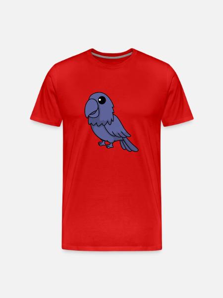 Papagai Comic Tier - Männer Premium Bio T-Shirt - Rot
