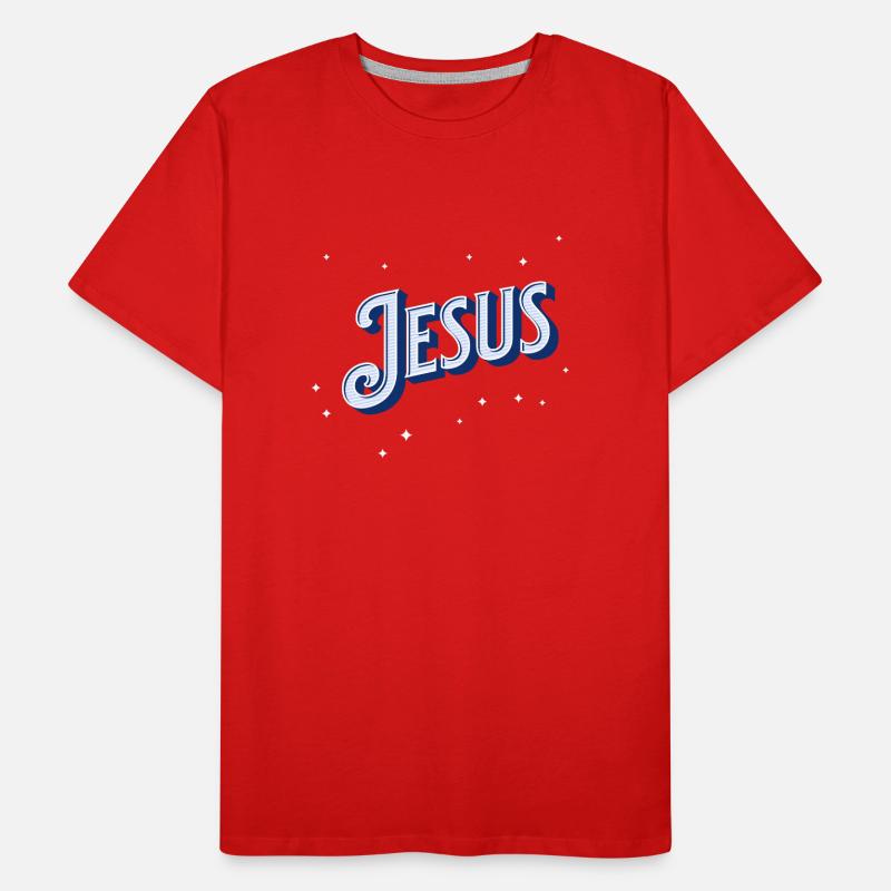 Jesus' name personalized Men's Premium Organic T-Shirt