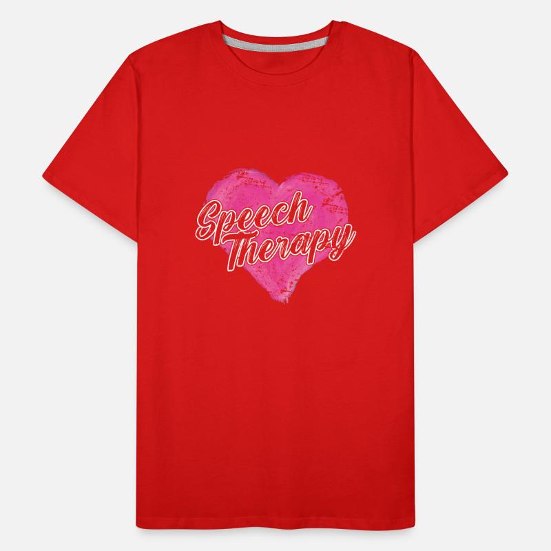 Speech Therapy SLP Speech Language Pathologist Männer Premium Bio T-Shirt