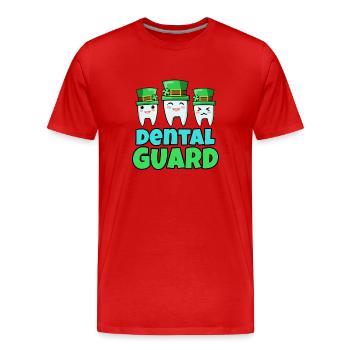 Zahnarzt Zahnarzthelferin Praxis Zähne I Geschenk - Männer Premium Bio T-Shirt - Rot - Vorne - Damien (186cm)