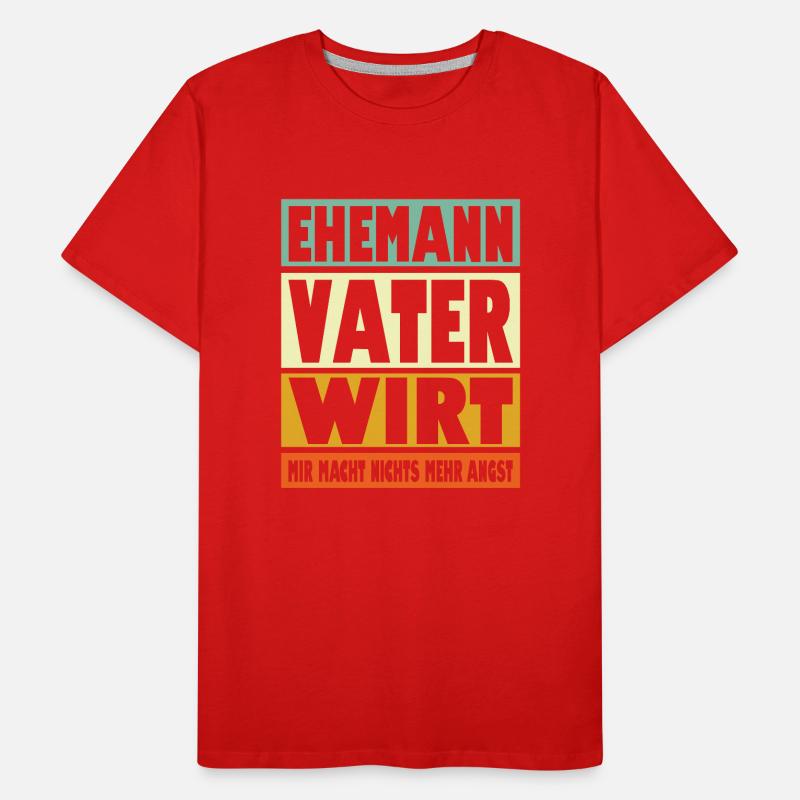 Wirt Vater Ehemann Held Männer Premium Bio T-Shirt