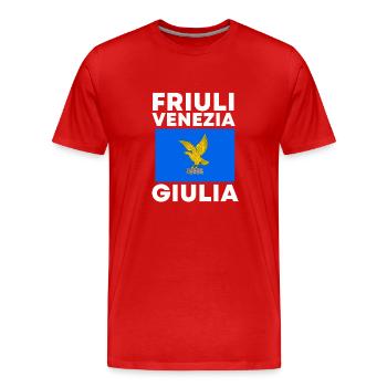 Venise Gondole Italie Venise - T-shirt bio Premium Homme - rouge - Devant - Damien (186cm)