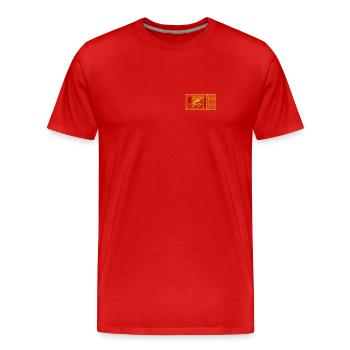 Venise Gondole Italie Venise - T-shirt bio Premium Homme - rouge - Devant - Damien (186cm)
