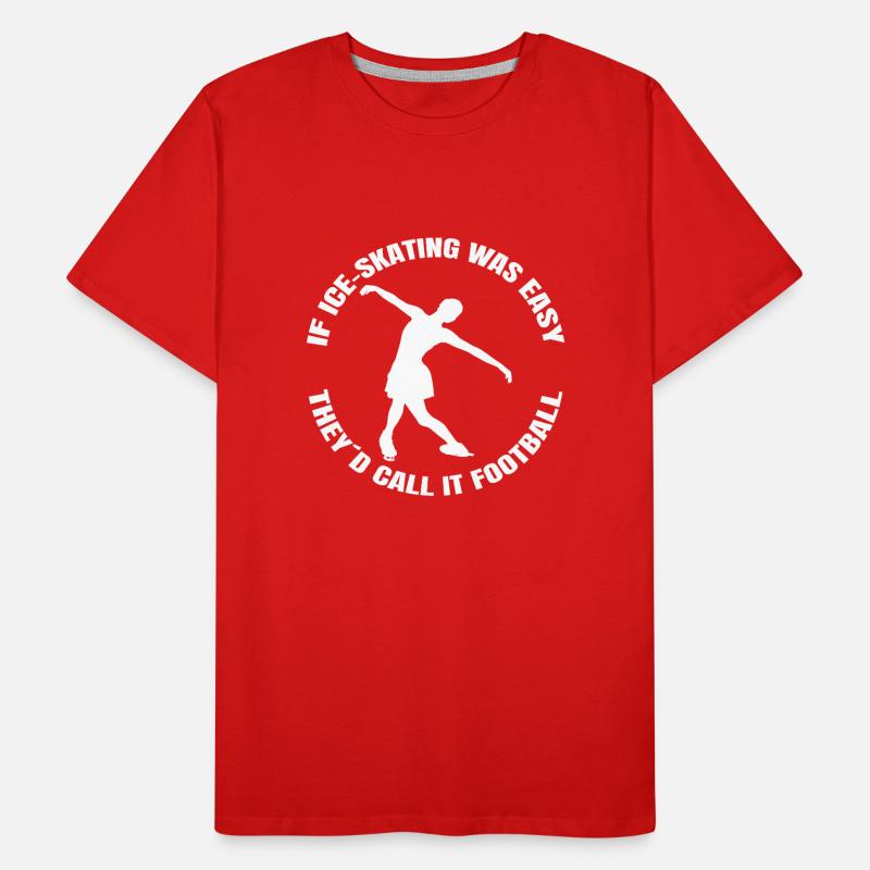 Eiskunstlauf Schlittschuh Eislauf Eiskunstlaufen Männer Premium Bio T-Shirt