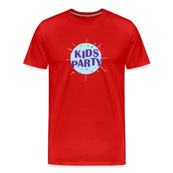 Kids Party Party Dance Music Friends - T-shirt bio Premium Homme - rouge - Devant - Damien (186cm)
