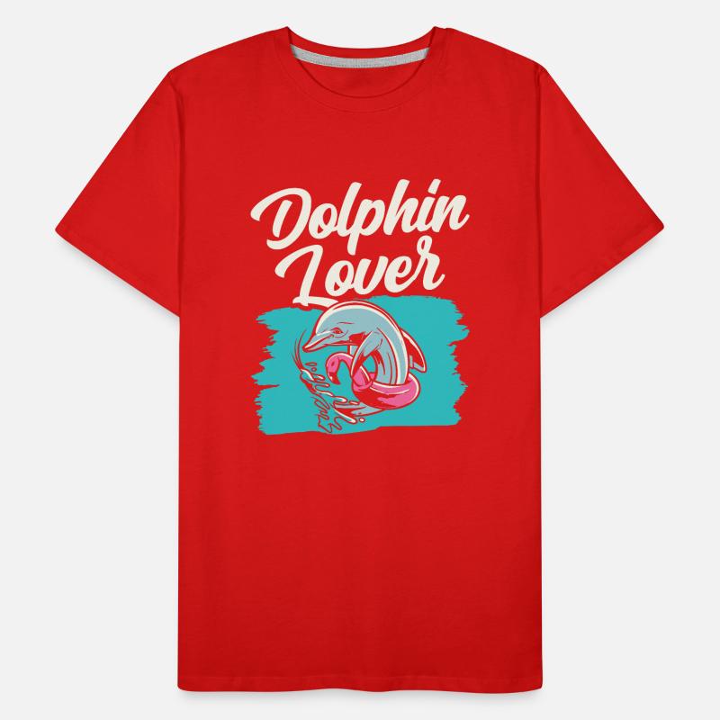 Dolphin Lover Dolphin Dolphins Dolphins Men's Premium Organic T-Shirt