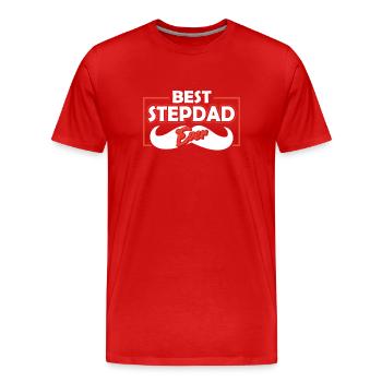 Best Stepfather Ever Stepdad Stepdad - Men's Premium Organic T-Shirt - red - Front - Damien (186cm)
