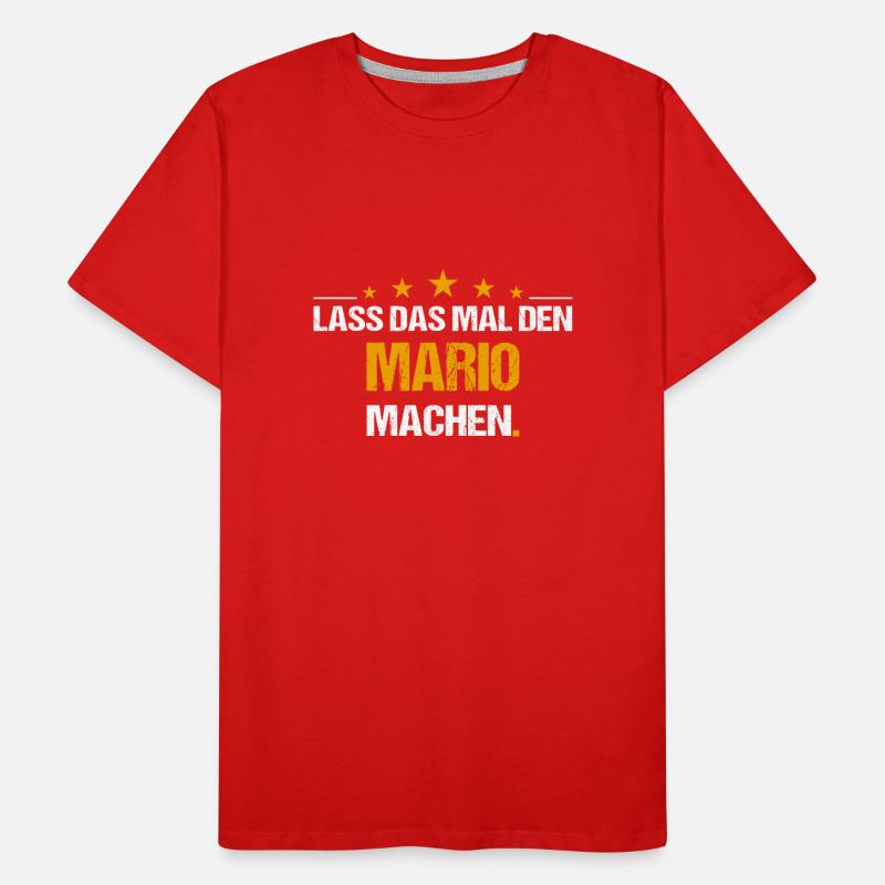 Lass das mal den Mario machen Name Männer Premium Bio T-Shirt