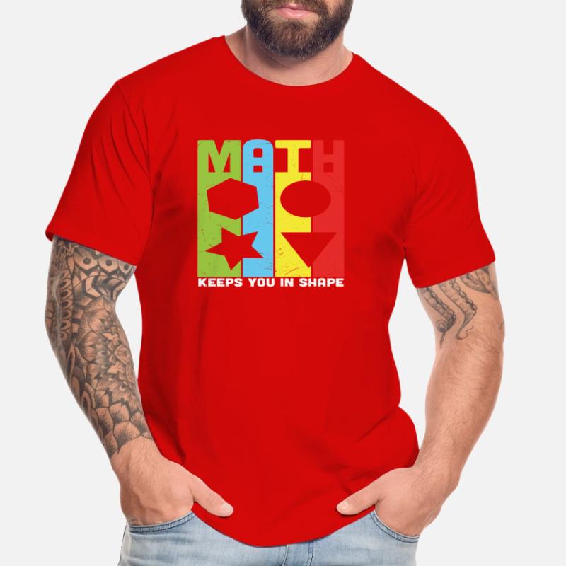 Math Keeps You In Shape Math Quotes Men's Premium Organic T-Shirt