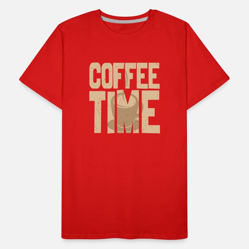 Coffee Time Coffee Lover Men's Premium Organic T-Shirt