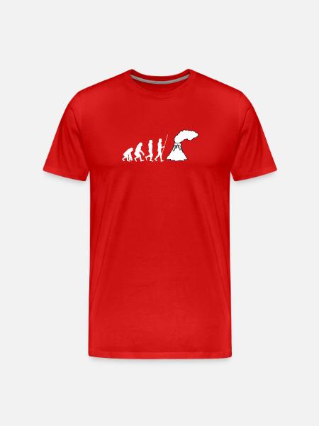 Volcanologists Geologist Magma Volcano - Men's Premium Organic T-Shirt - red