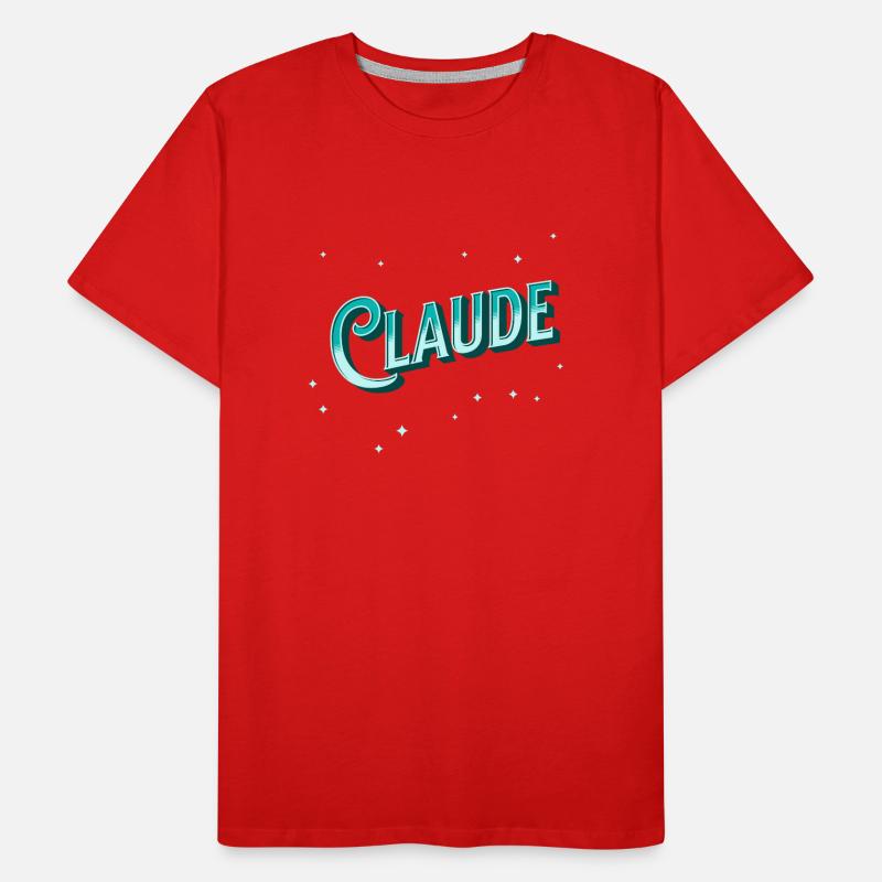Claude name personalized Men's Premium Organic T-Shirt