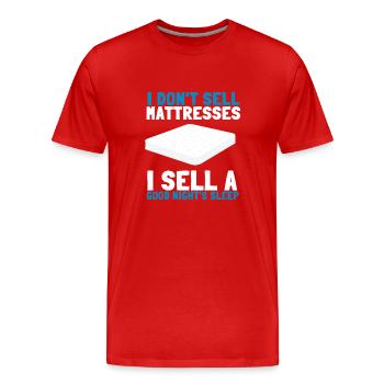 Best Salesman Bed Mattress Doctor - Männer Premium Bio T-Shirt - Rot - Vorne - Damien (186cm)