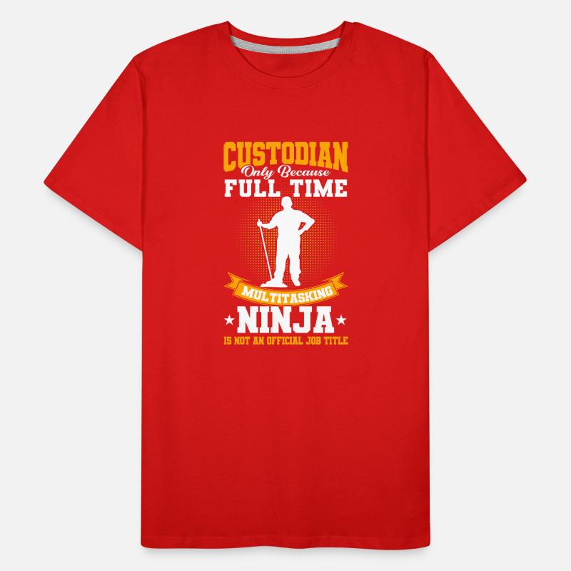 Concierge Cadeau Concierge d'école T-shirt bio Premium Homme