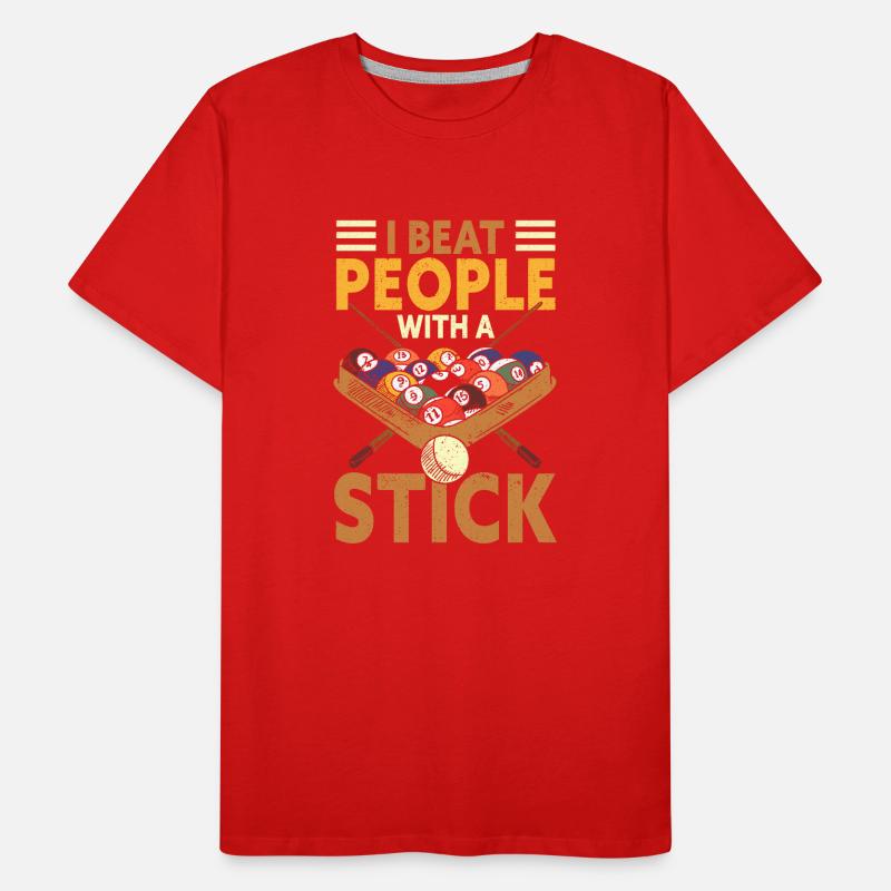 Snooker Pool Billard Männer Premium Bio T-Shirt