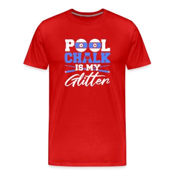 Billard billard billard - T-shirt bio Premium Homme - rouge - Devant - Damien (186cm)