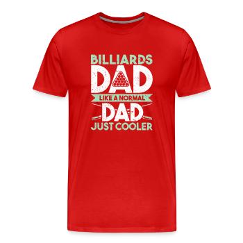Billard billard billard - T-shirt bio Premium Homme - rouge - Devant - Damien (186cm)
