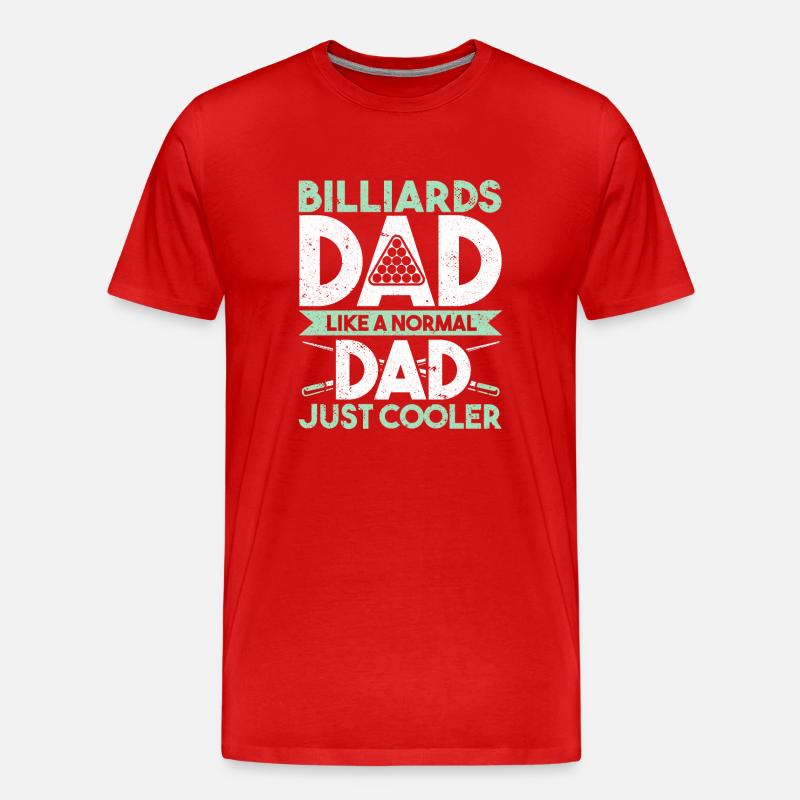 Snooker Pool Billard - Männer Premium Bio T-Shirt - Rot