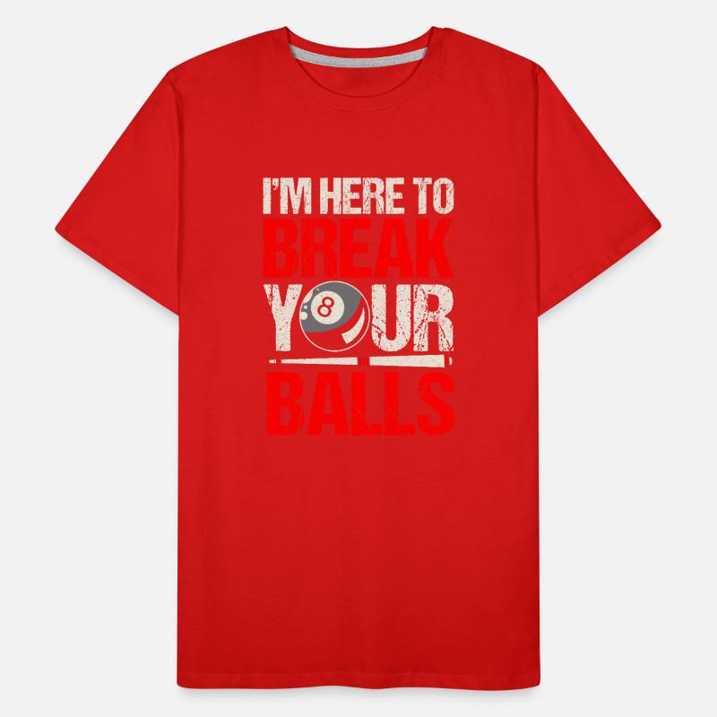 Snooker Pool Billard Männer Premium Bio T-Shirt