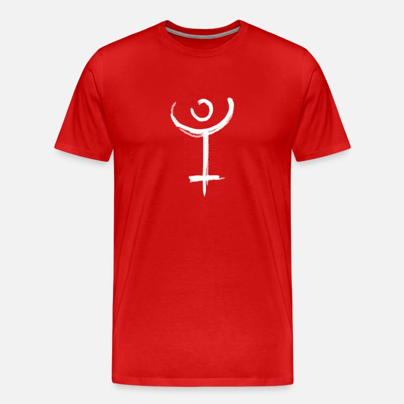 Symbole d’astrologie de Pluton - T-shirt bio Premium Homme - rouge