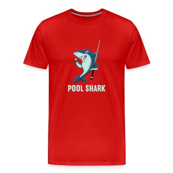 Billard billard billard - T-shirt bio Premium Homme - rouge - Devant - Damien (186cm)