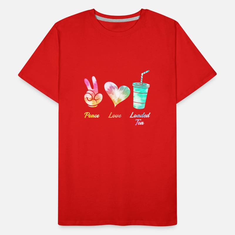 Friede Liebe Tee Männer Premium Bio T-Shirt
