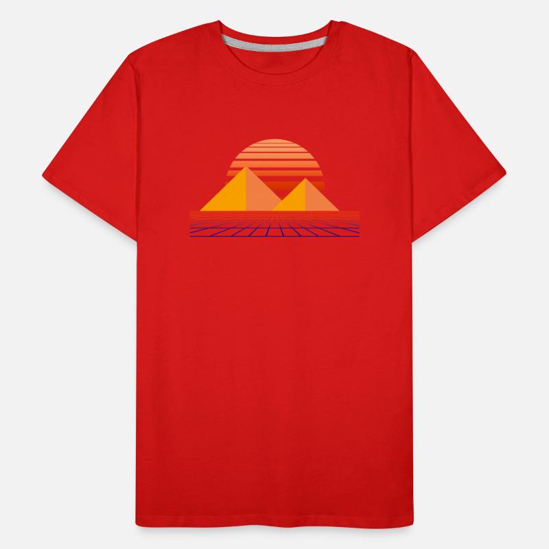 Synthwave-Retrowave Männer Premium Bio T-Shirt