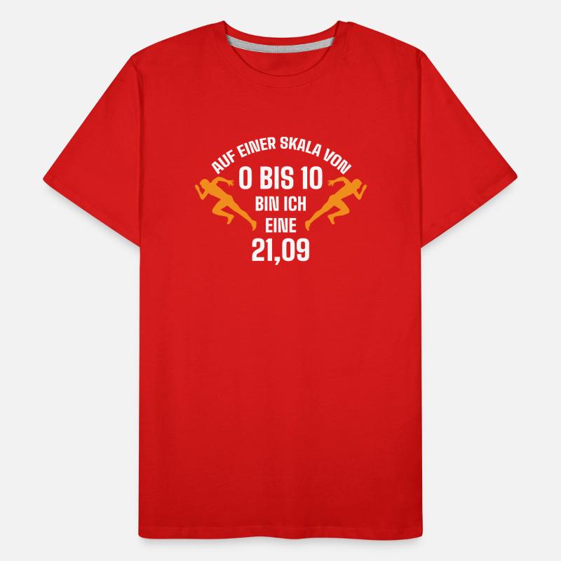 Halbmarathon, Marathon, Läufer Männer Premium Bio T-Shirt