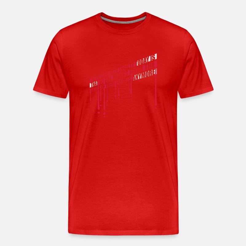 drinks from enemies skulls - Männer Premium Bio T-Shirt - Rot