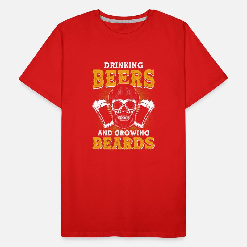 Beards Saying Funny Beard Gift Beard Men's Premium Organic T-Shirt