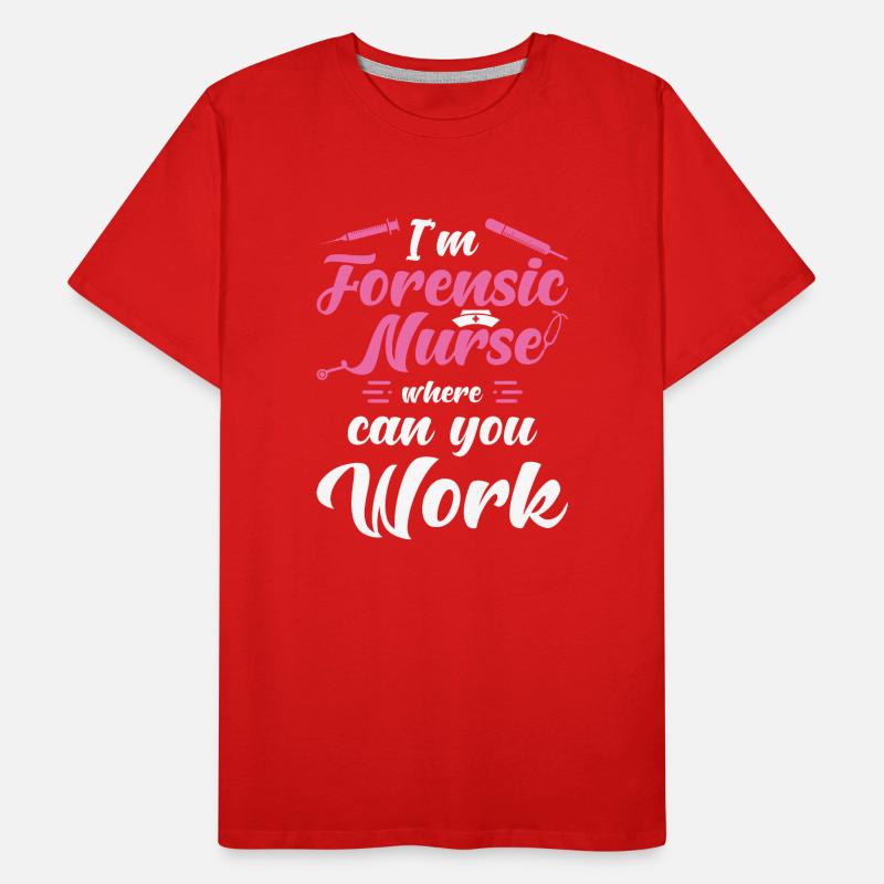 Forensische Krankenschwester Männer Premium Bio T-Shirt