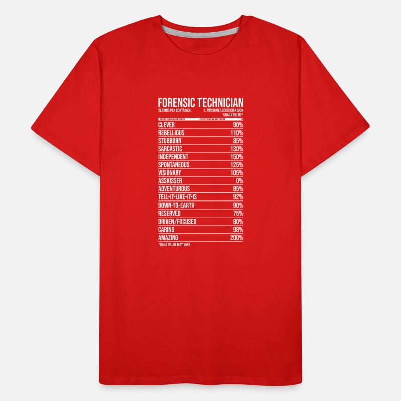 Kriminaltechniker Männer Premium Bio T-Shirt